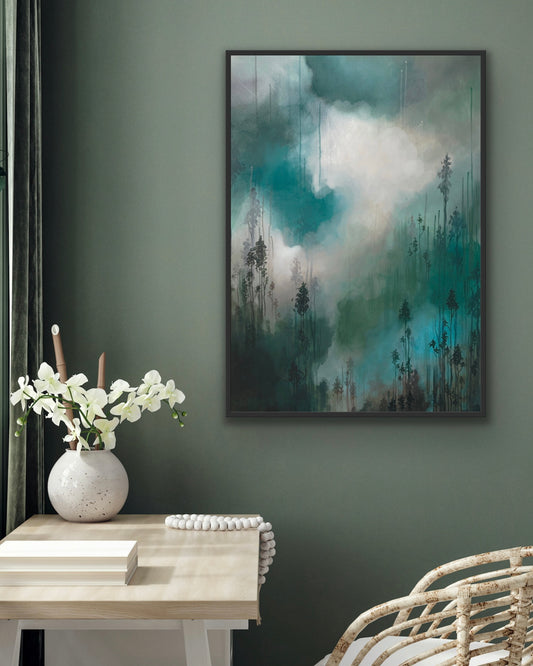 "Twilight Fog" Art Print with Exclusive Wood Frame