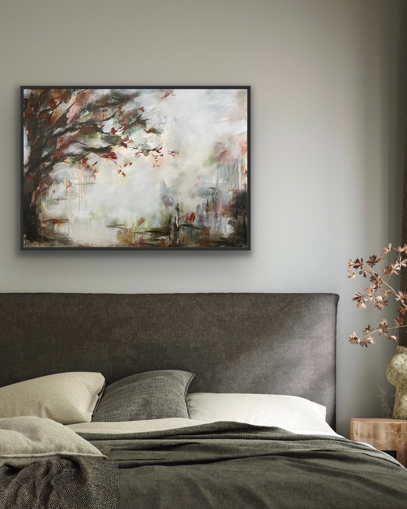 "Autumn's Final Breath" Art Print with Exclusive Wooden Frame