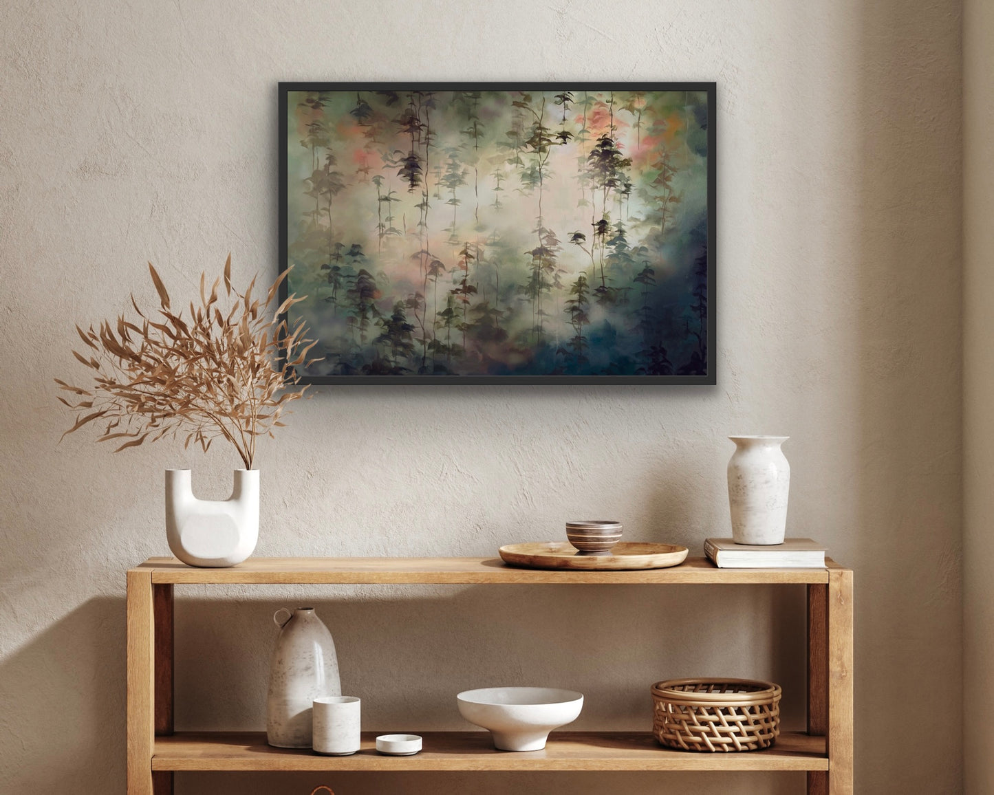 Horizontal "Blazing Woodland" Art Print with Exclusive Frame