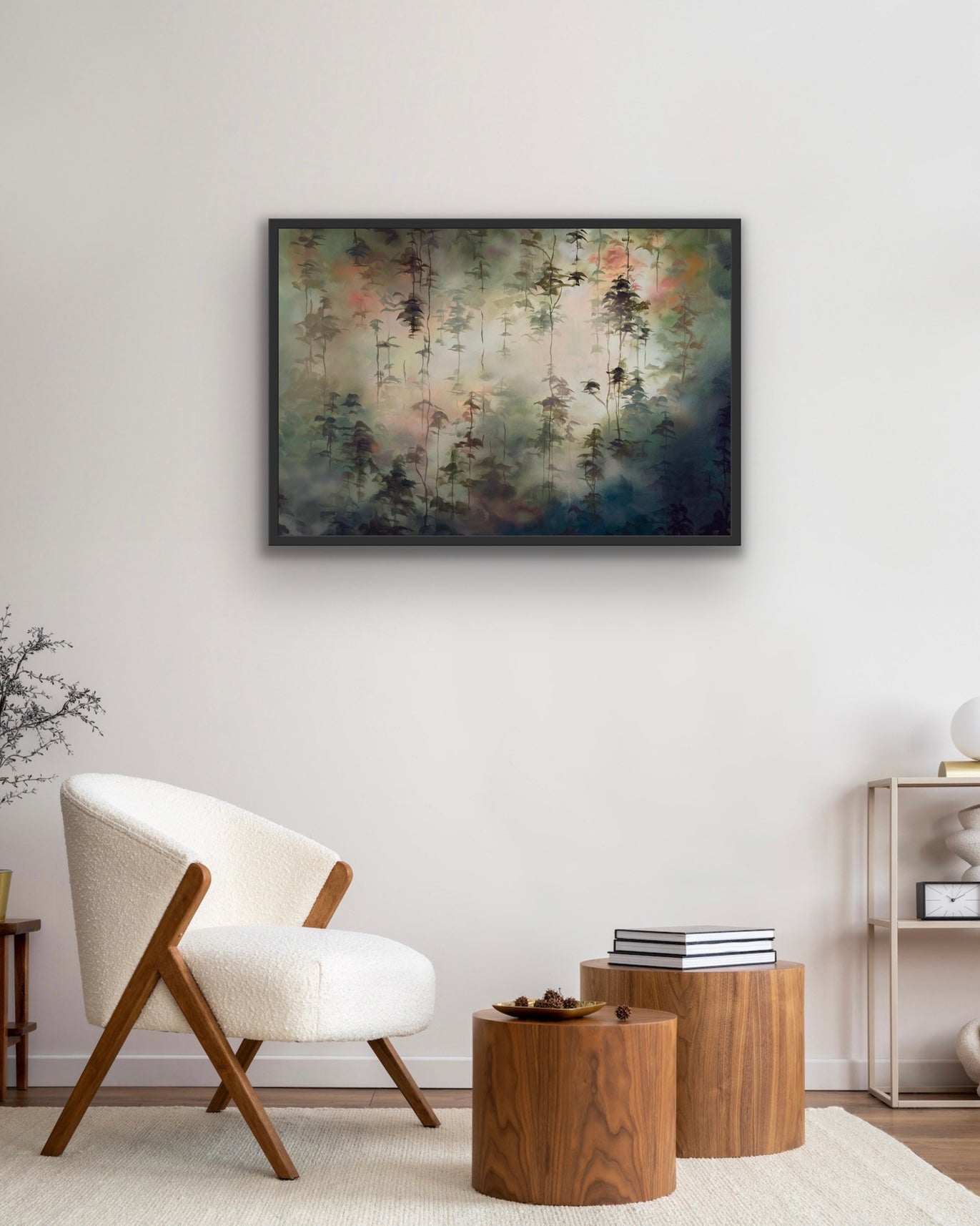 Horizontal "Blazing Woodland" Art Print with Exclusive Frame