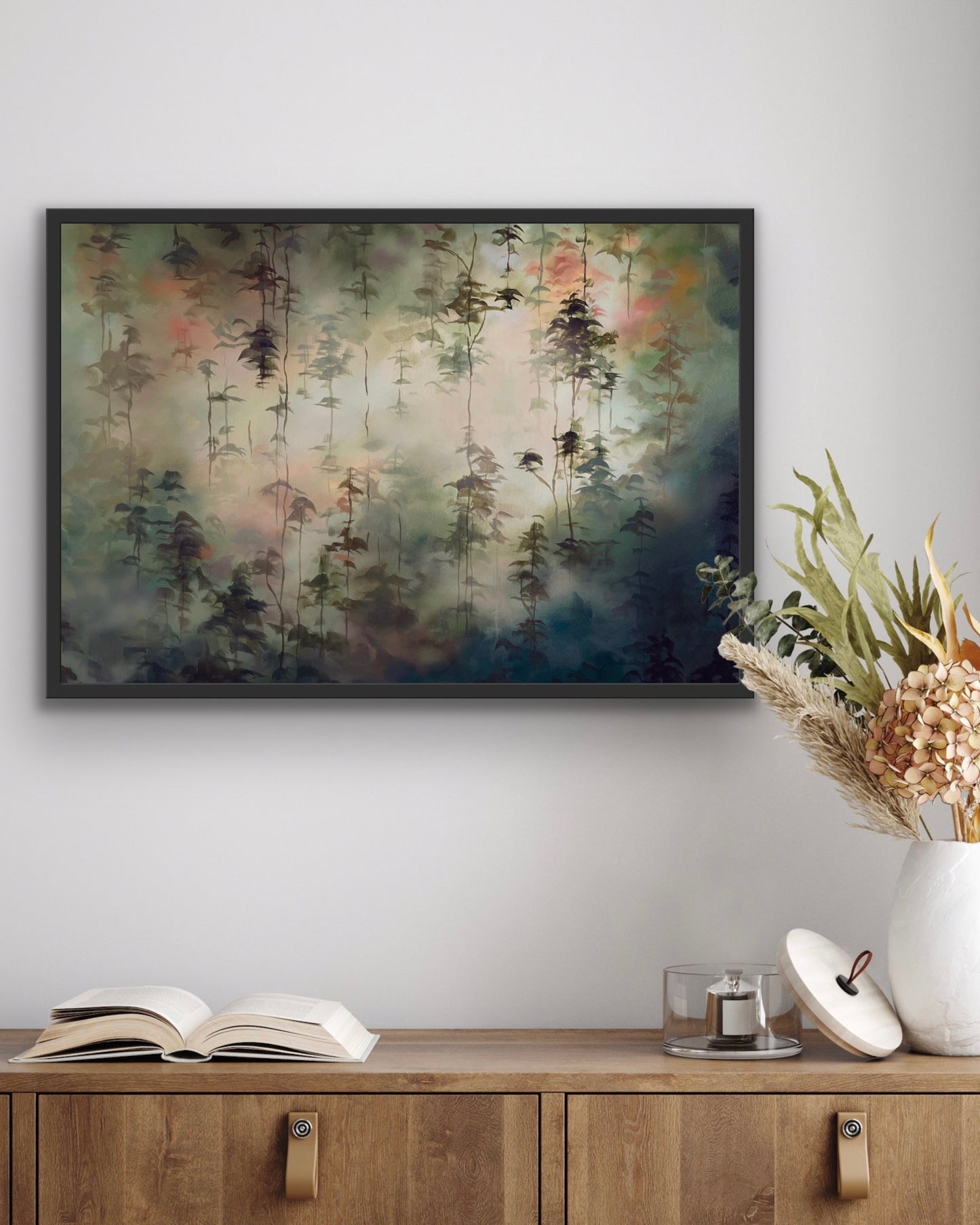 Horizontal "Blazing Woodland" Art Print with Exclusive Frame