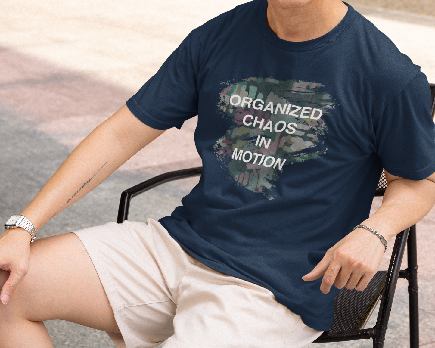 "Organized Chaos in Motion" Unisex T-Shirt