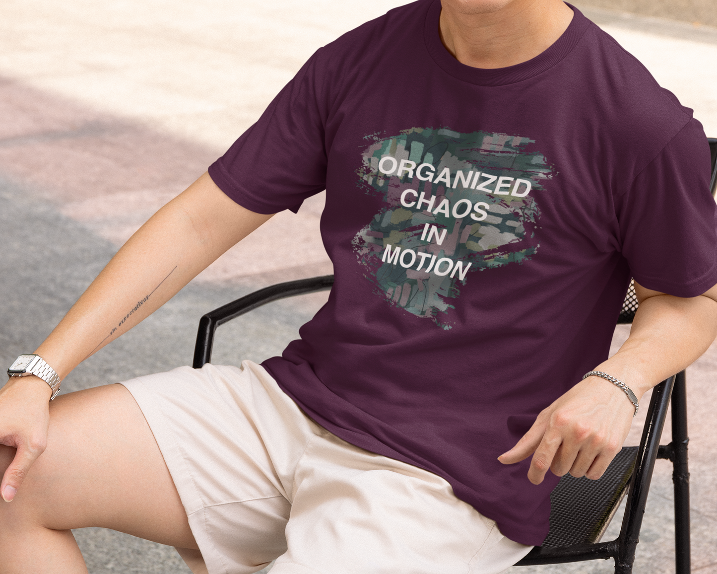 "Organized Chaos in Motion" Unisex T-Shirt