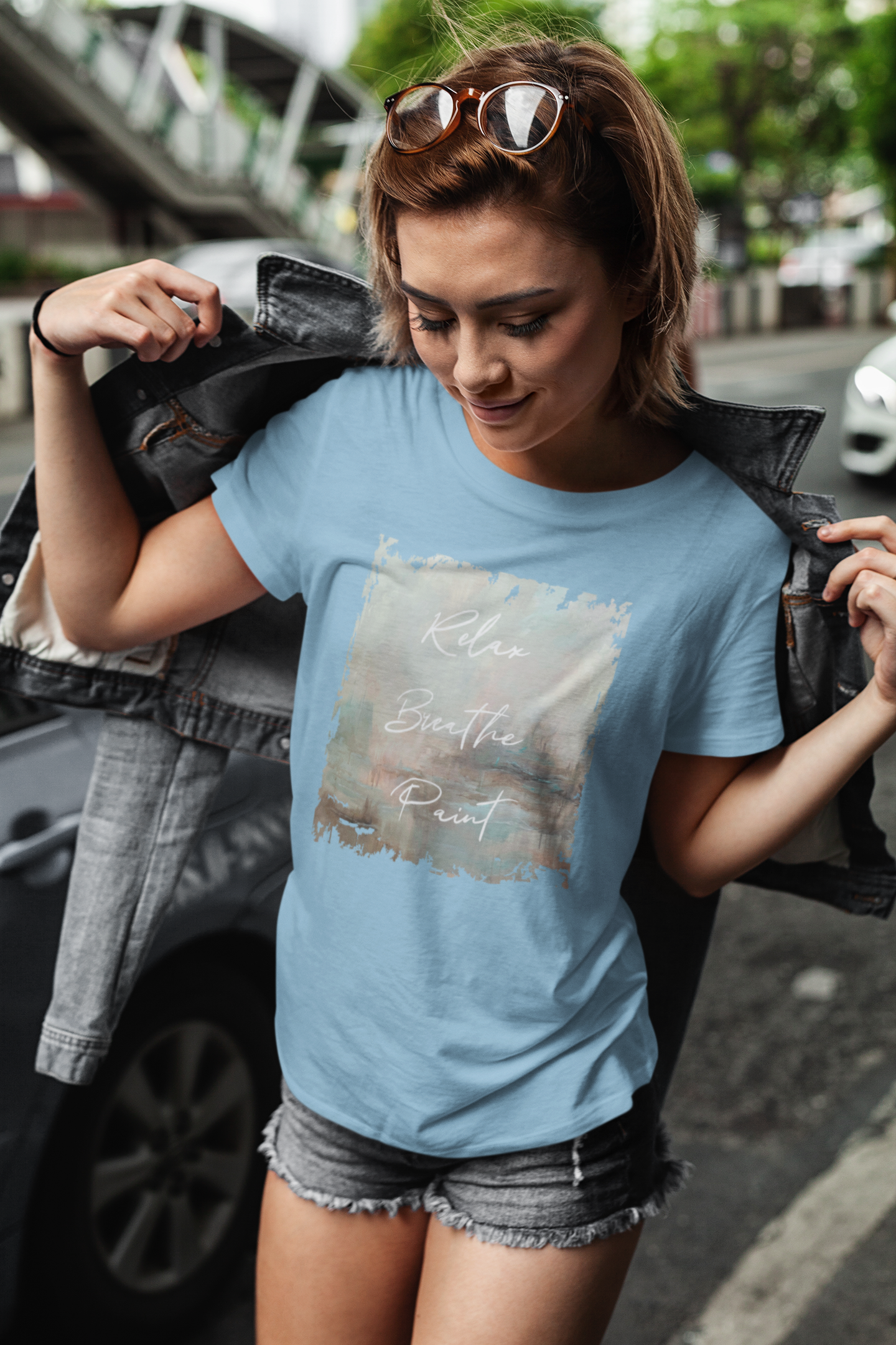 "Relax Breathe Paint" Unisex T-shirt